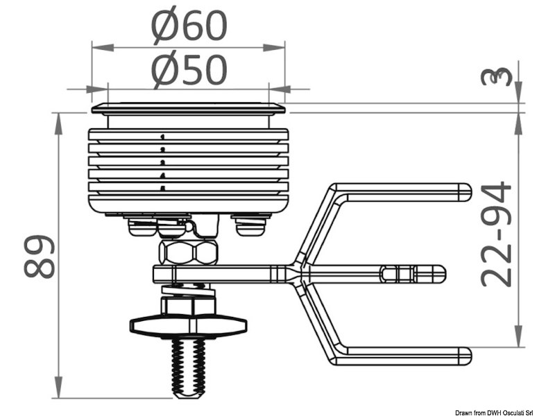 Alzapagliolo Eclipse LIFT & TURN (chiusure a compressione) - SMALL