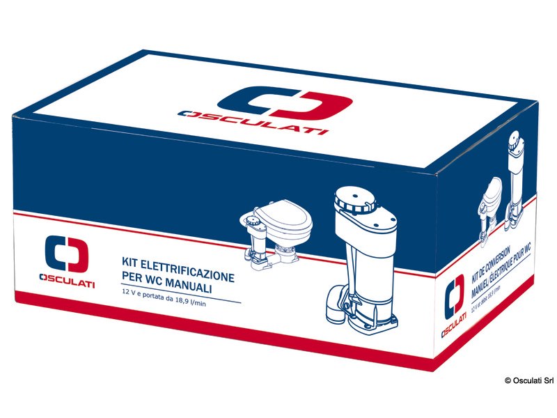 Kit elettrificazione 12V per WC manuale 
