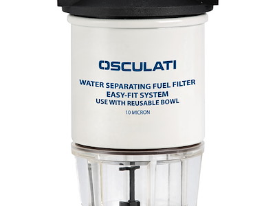 Filtro + separatore acqua/carburante con cartuccia da 10 micron
