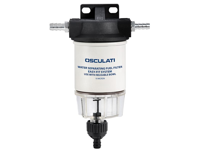 Filtro + separatore acqua/carburante con cartuccia da 10 micron