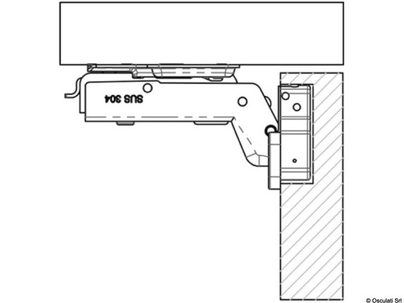 Cerniera a molla per antine Soft Close