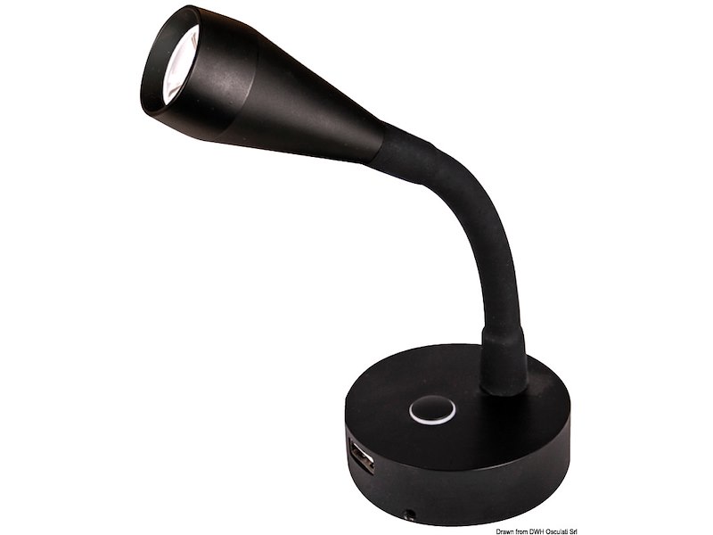 Faretto LED Batsystem LEIA Total black 