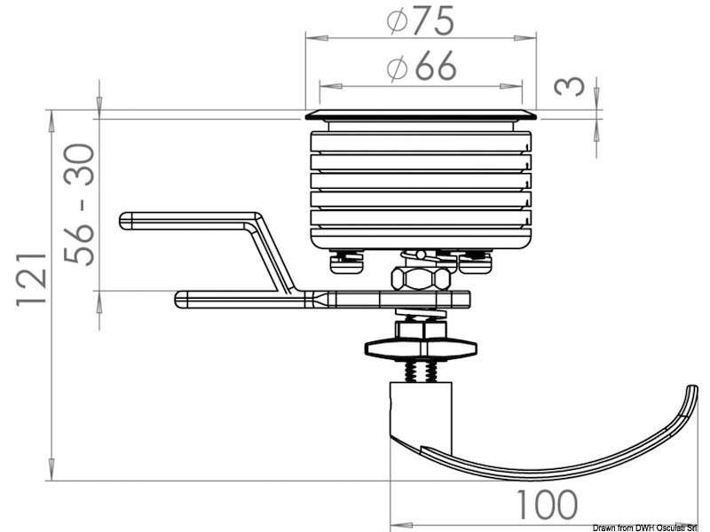 Alzapaioglo Eclipse 75 MK2 con maniglia 