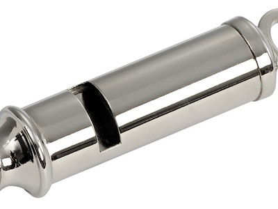 Fischietto "Nebbia" ottone cromato 