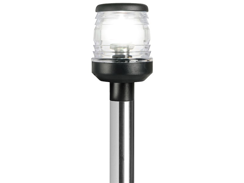 Fanale di fonda con asta Classic/LED abbattibile con fili invisibili e base ovalizzata