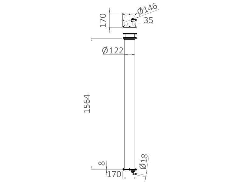 Gruetta telescopica a scomparsa