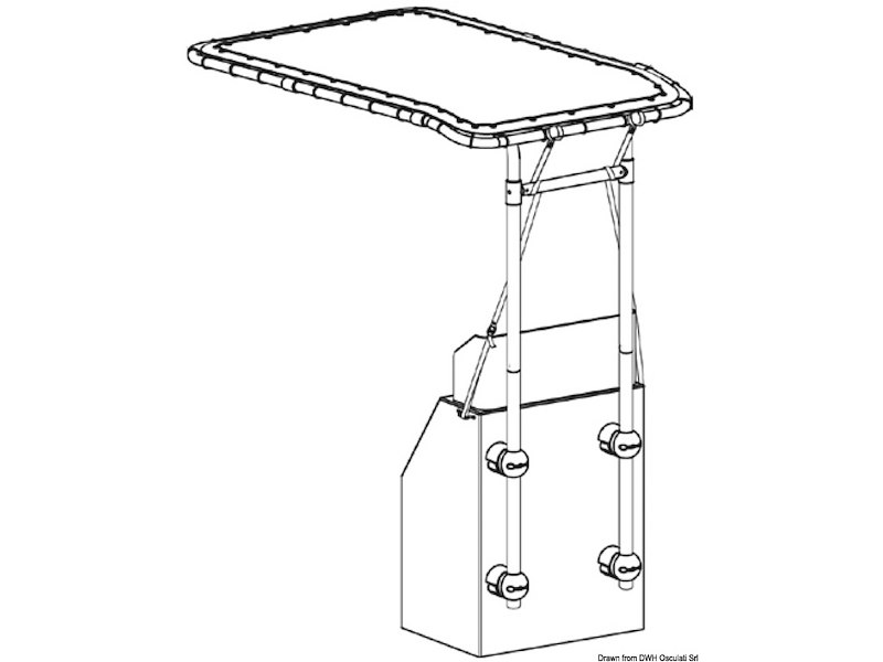 Seagull T-Top retrattile in alluminio