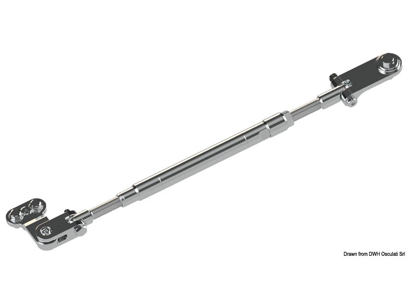 Barra di accoppiamento per fuoribordo con timoneria idraulica