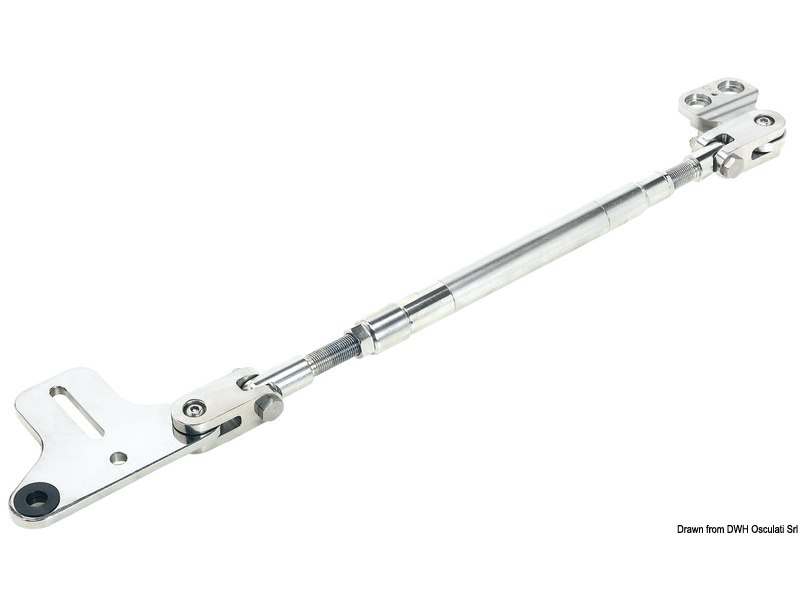 Barra di accoppiamento per fuoribordo con timoneria idraulica