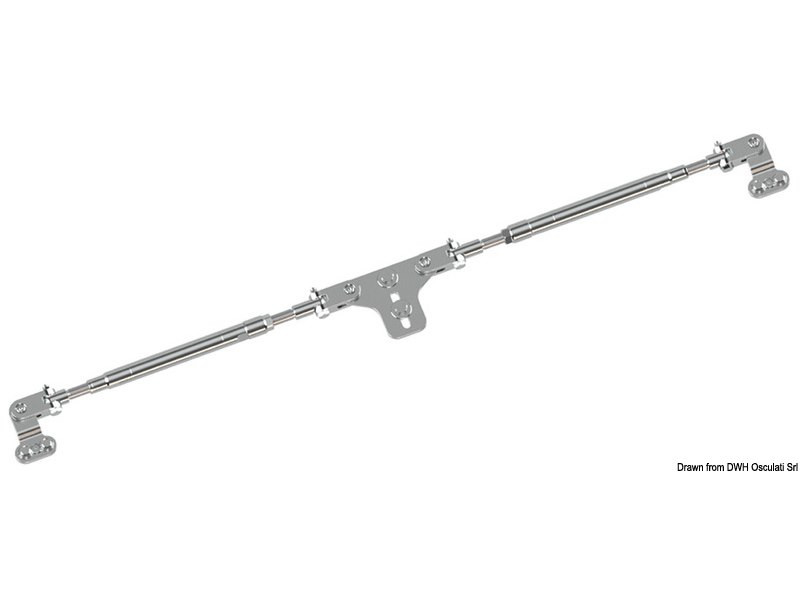 Barra di accoppiamento per fuoribordo con timoneria idraulica