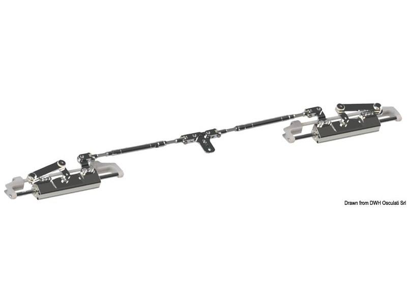 Barra di accoppiamento per fuoribordo con timoneria idraulica